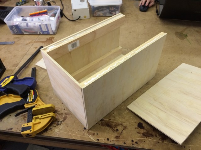 stapled and glued panels