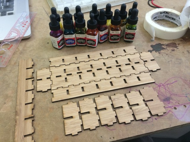 Pieces ready for assembly