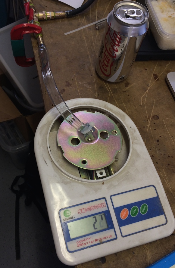 pressure gauge from bourdon tube and digital scale