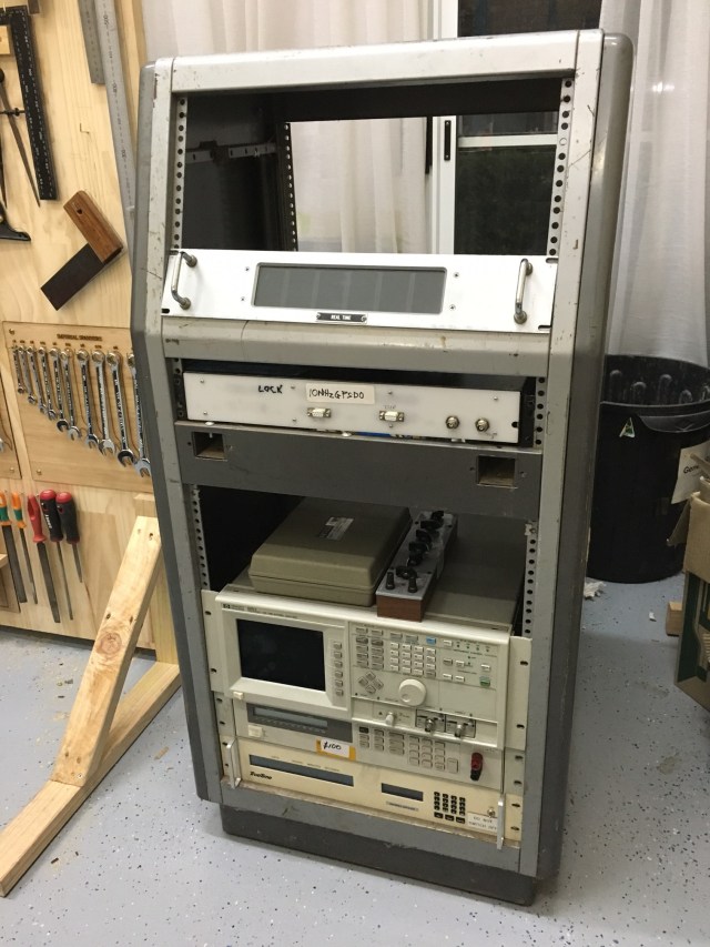 Rack full of various equipment